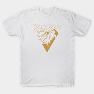 Sunrise Camping - Golden Version T-Shirt